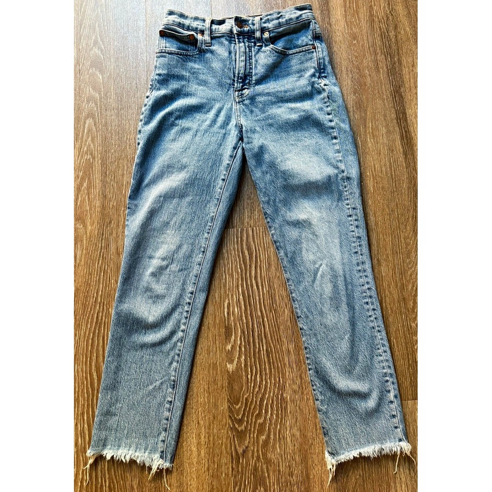 Madewell The Perfect Vintage Jean Womens 26 Blue Medium Wash High Rise Straight